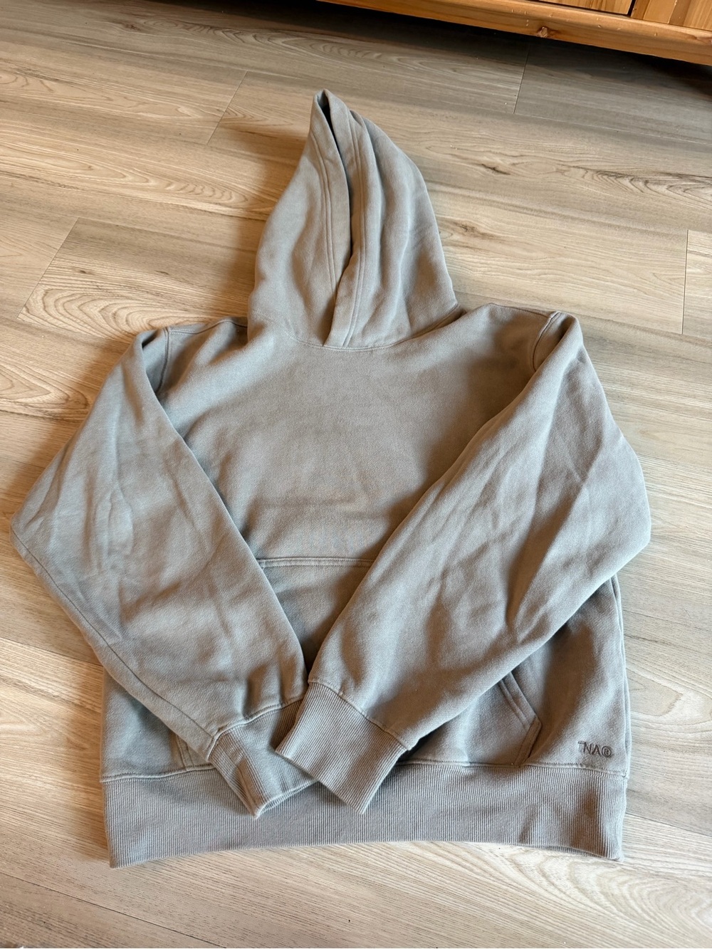 Aritzia Women's Crewneck Hoodie in Taupe